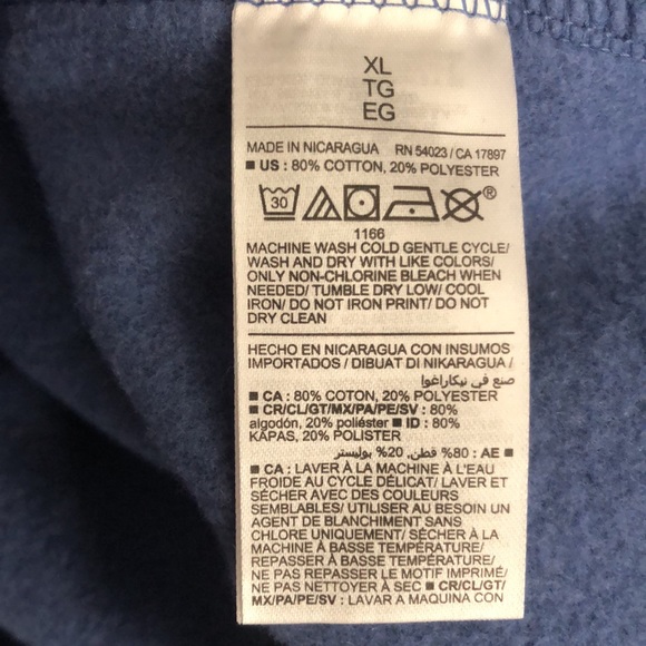 Old Navy Sea Blue White Logo Crewneck Sweatshirt size XL - Picture 15 of 16